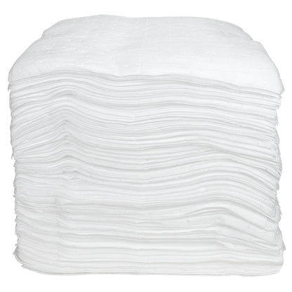 TASKBrand® Oil Only Sorbent Pads, Light Weight, Sonic Bonded, 15"x18", 200/Bale (HOSOS-SRB-PWV)