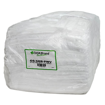 TASKBrand® Oil Only Sorbent Pads, Light Weight, Sonic Bonded, 15"x18", 200/Bale (HOSOS-SRB-PWV)