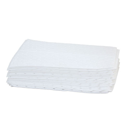 TASKBrand® Oil Only Sorbent Pads, Light Weight, Single Sided Laminate, 14"x17", 100/Bale (HOSOS-SRL-P)