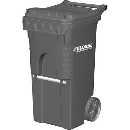 Global Industrial Mobile Trash Container, 35 Gallon Gray (WBB2239510)