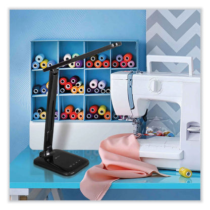 OttLite Wellness Series Slimline LED Desk Lamp, 5" to 20.25" High, Black (OTTCS336G5CSHPR)
