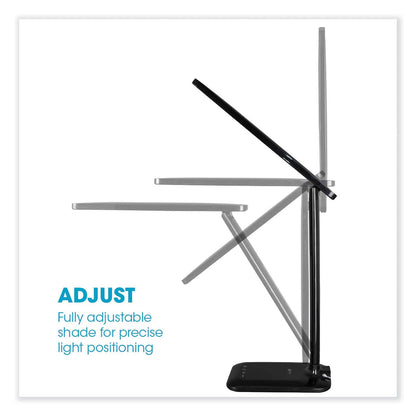OttLite Wellness Series Slimline LED Desk Lamp, 5" to 20.25" High, Black (OTTCS336G5CSHPR)