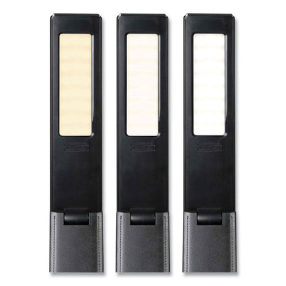 OttLite Wellness Series Rise LED Desk Lamp with Digital Display, 12" to 19" High, Black (OTTCSE13G59)