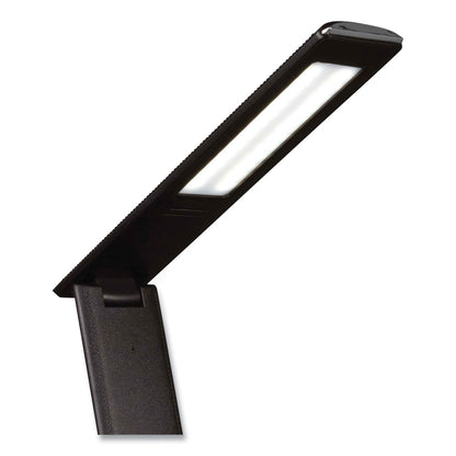 OttLite Wellness Series Rise LED Desk Lamp with Digital Display, 12" to 19" High, Black (OTTCSE13G59)