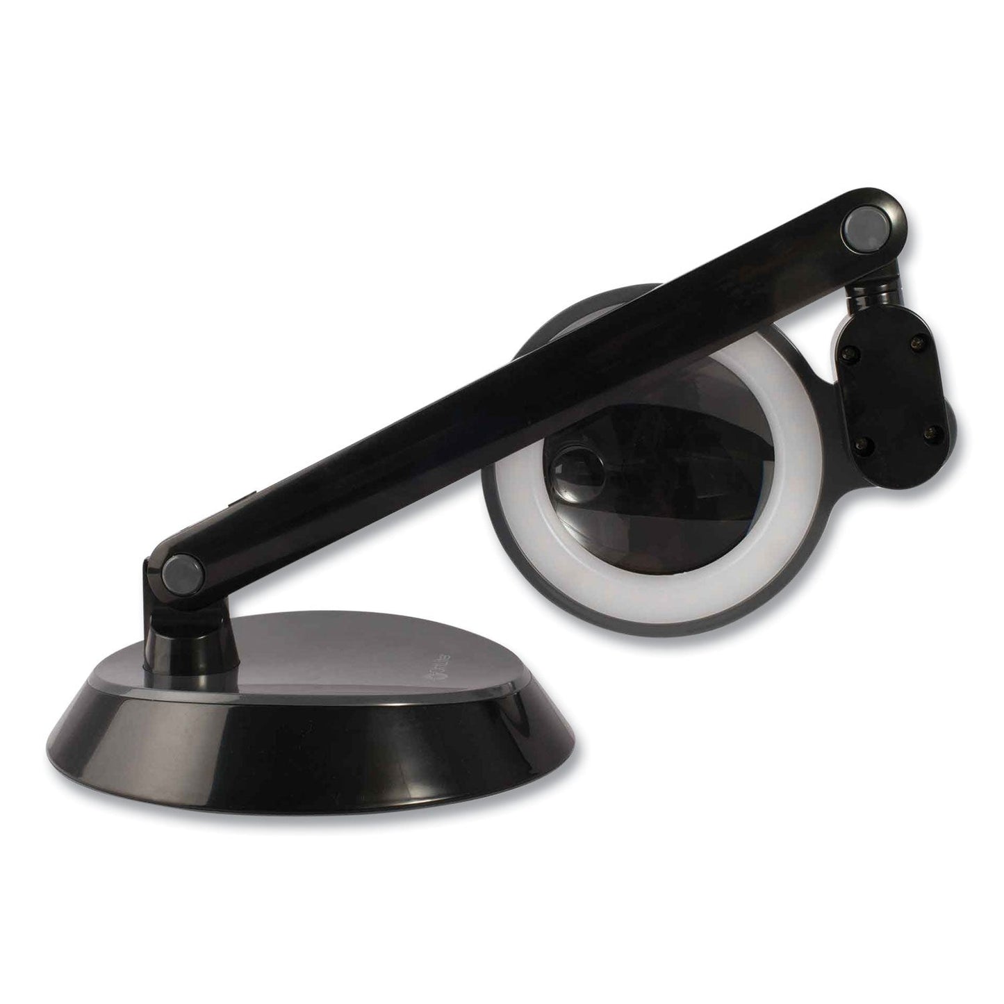 OttLite Space-Saving LED Magnifier Desk Lamp, 14" High, Black (OTTG97BGCFFP)