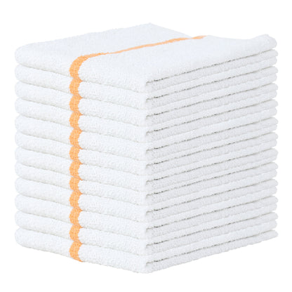 Hospeco® Qwick Wick Bar Mop Towel 30oz Gold Stripe, 12/Pack (HOSP-N030-G65-5DZ)