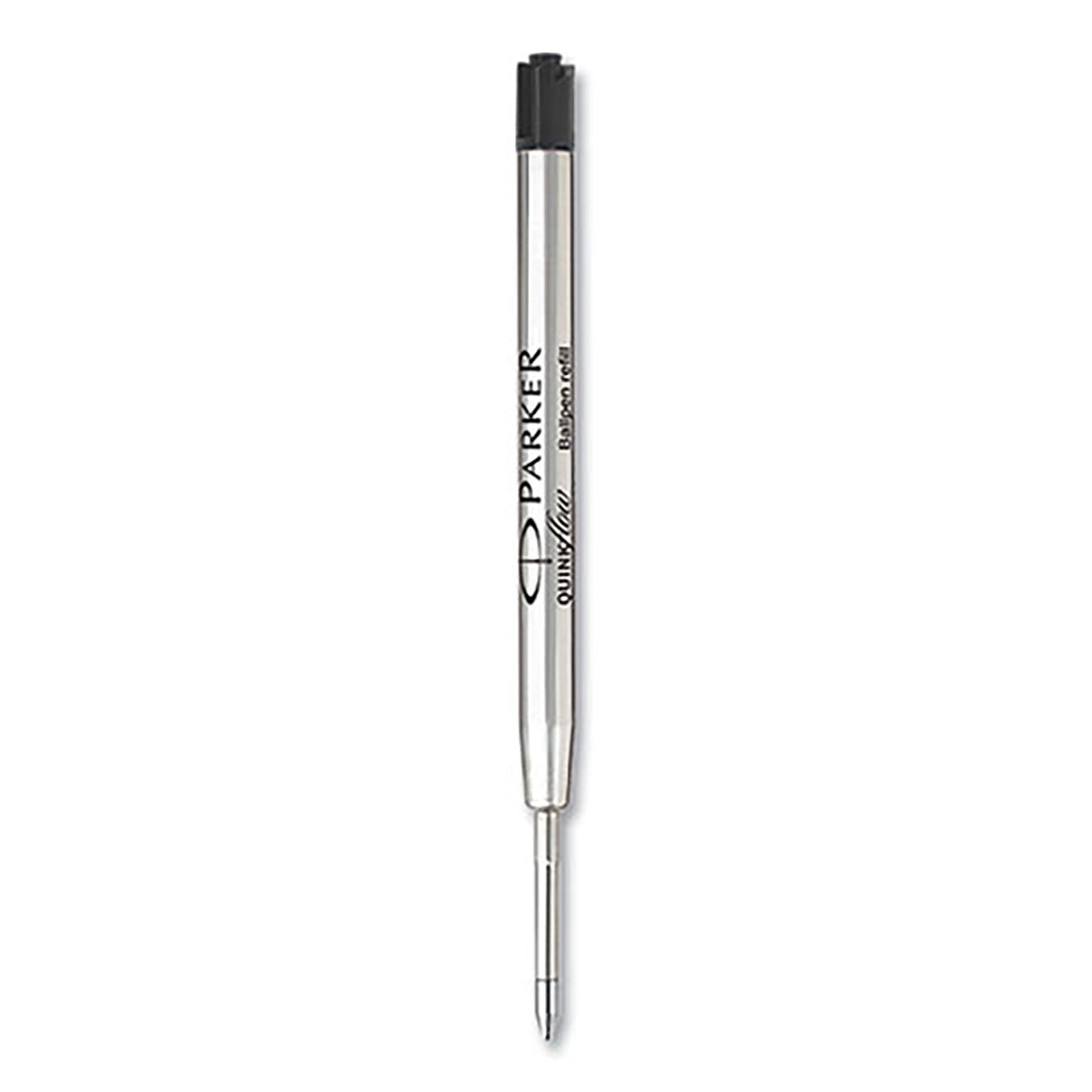 Quinkflow Refill for Parker Ballpoint Pen, Medium Tip, Black Ink, 3/Pack (PAR2119151)