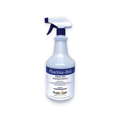 Pharma-Choice® Pharma-Hol® Sterile 70% IPA/30% USP WFI, 32 oz, 12/Case (PAS703032797)