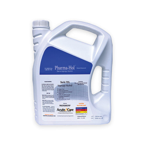 Pharma-Choice® Pharma-HOL Sterile 70 IPA 30 USP WFI Gallon, 4/Case (PAS7030G797)
