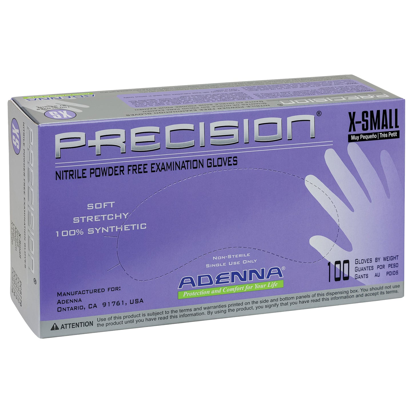 Safety Zone® Nitrile Powder Free 4 mil Exam Gloves, Blue, XS, Case of 1000 (SZNPCS770)