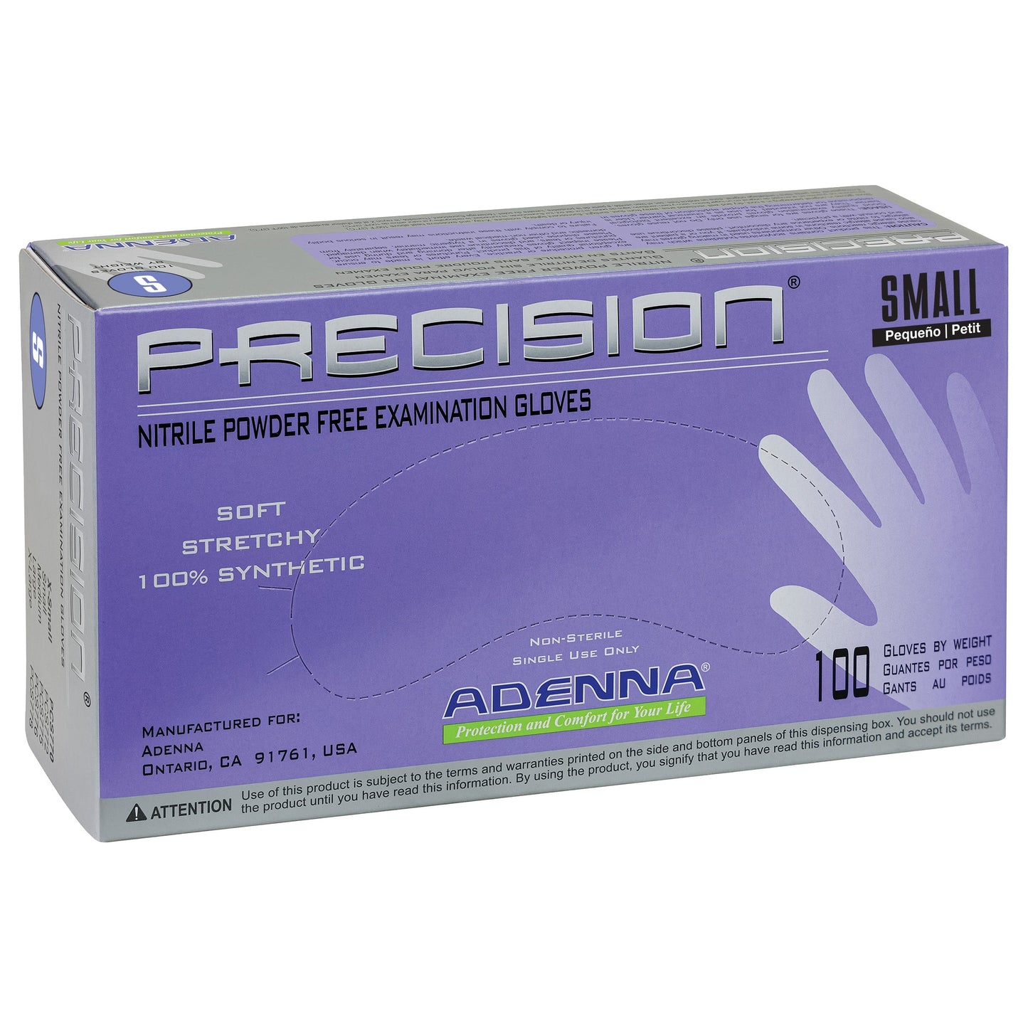 Safety Zone® Nitrile Powder Free 4 mil Exam Gloves, Blue, Sm, Case of 1000 (SZNPCS772)