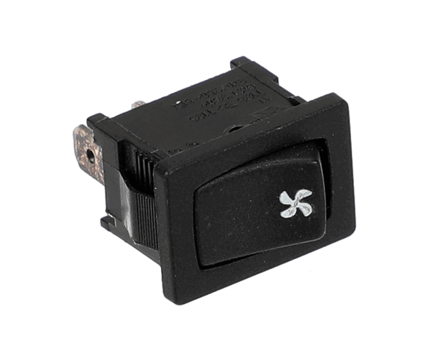 Perlick 1026317A Switch, Momentary, Black, Fan Symbol (PE1026317A)