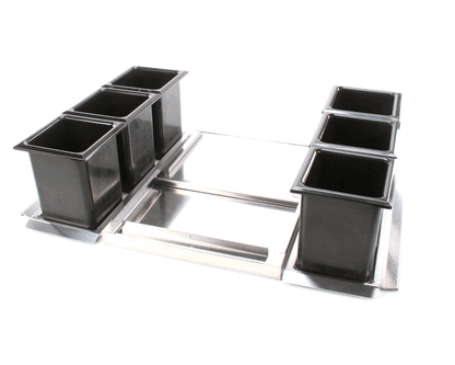 Perlick Bw6-24R Ice Chest Bottle Wells, 6, Ts (PEBW6-24R)