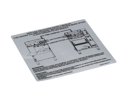 Perfect Fry 6La009 Label,Filter Instr Pfa (PFC6LA009)