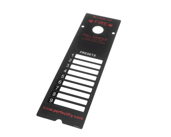 Perfect Fry 83488 Label, Preset Pfc (PFC83488)