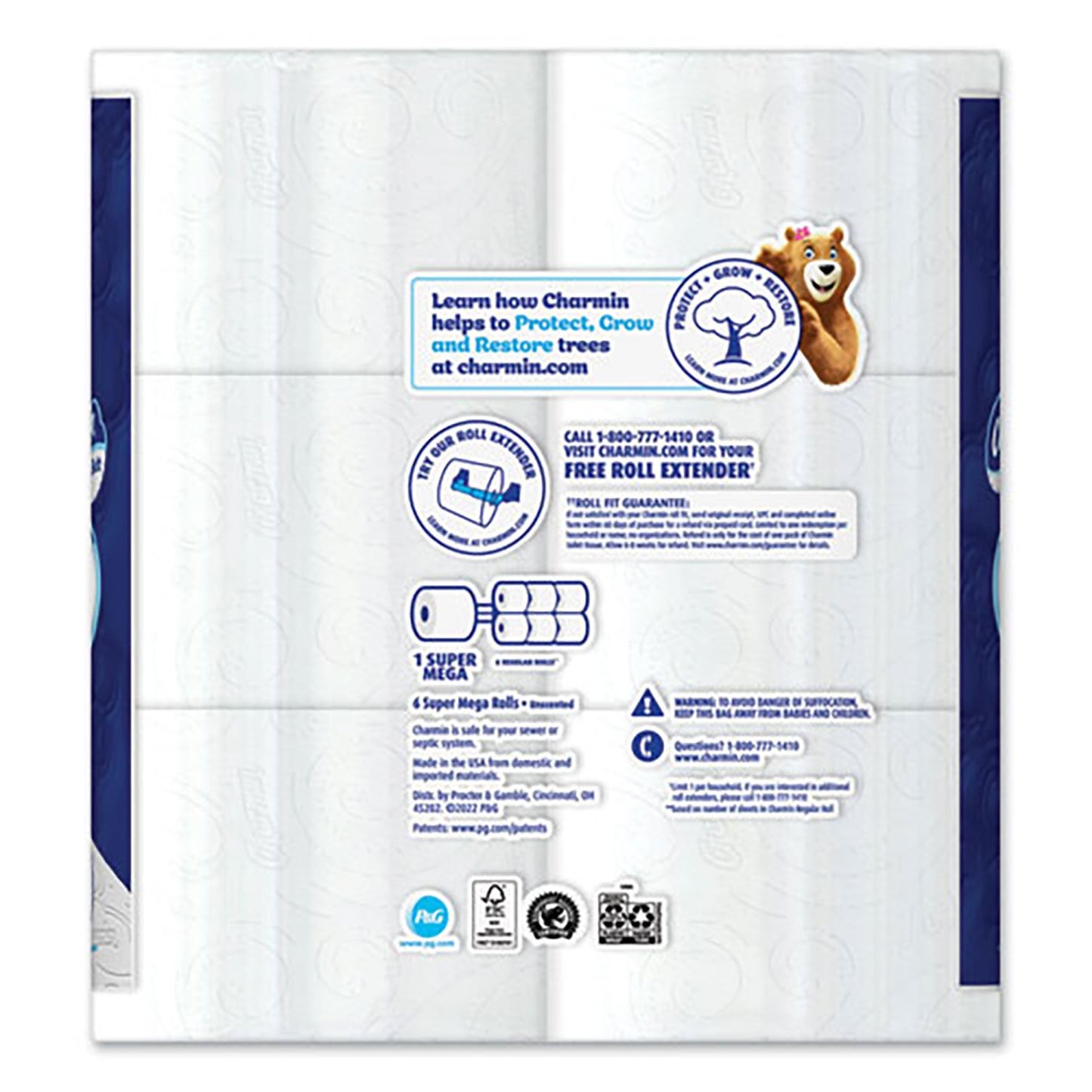 Charmin Ultra Soft Bathroom Tissue, Septic-Safe, 2-Ply, White, 336 Sheets/Roll, 18 Rolls/Carton (PGC08473)