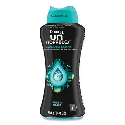 Downy Unstopables In-Wash Scent Booster Beads, Fresh Scent, 24 oz Pour Bottle, 4/Carton (PGC08726)