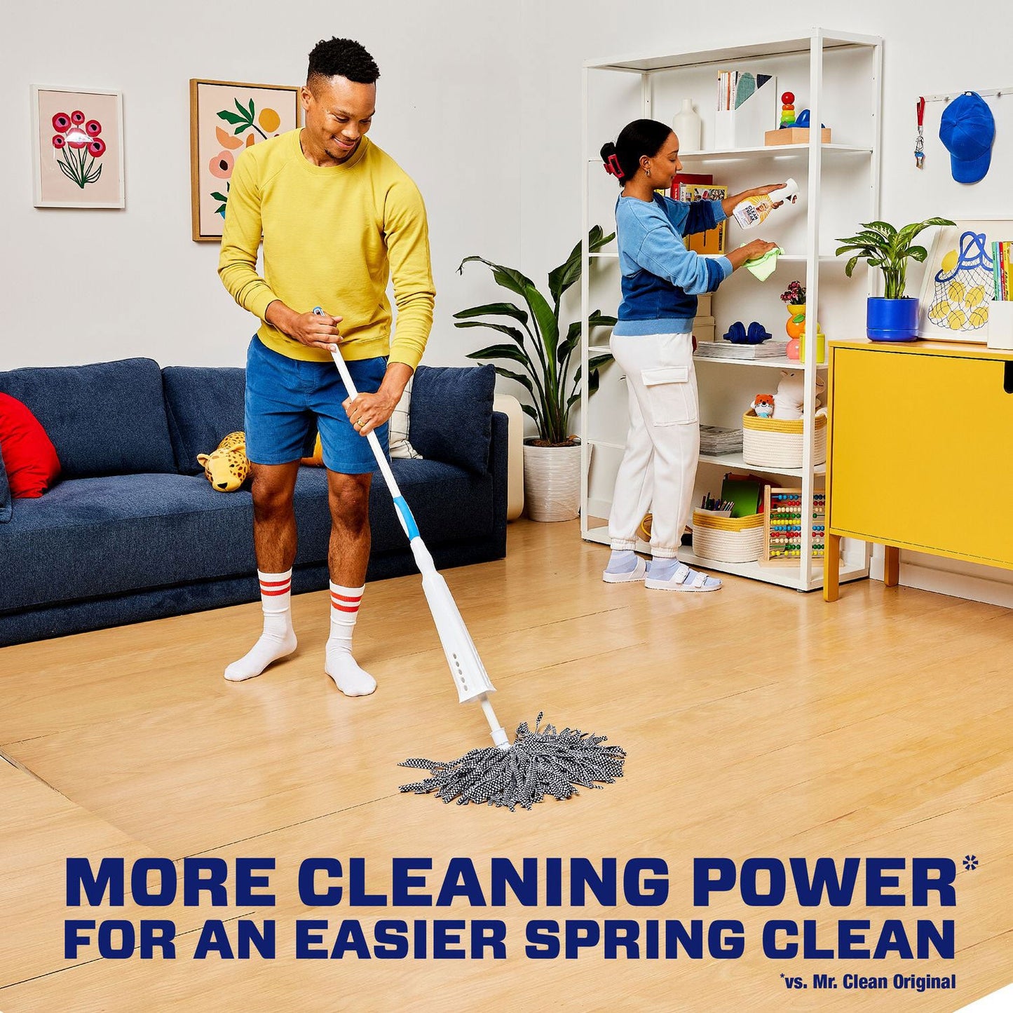 Mr. Clean Multipurpose Cleaning Solution with Febreze, Meadows and Rain, 64 oz Bottle, 4/Carton (PGC10725)