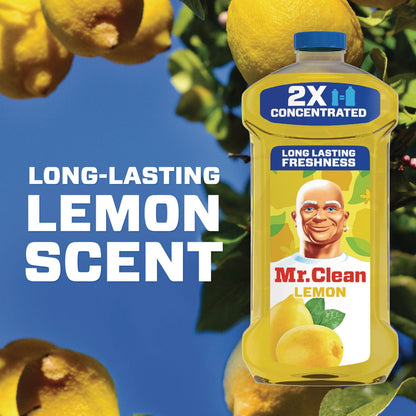 Mr. Clean Multipurpose Cleaning Solution, Lemon, 23 oz Bottle, 9/Carton (PGC11292)