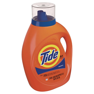 Tide Liquid Laundry Detergent, Original Scent, 64 Loads, 84 oz Bottle, 4/Carton (PGC12108)