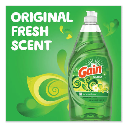 Gain Ultra Dishwashing Liquid, Original Scent, 38 oz. Bottle, 8/Case (PGC74346)