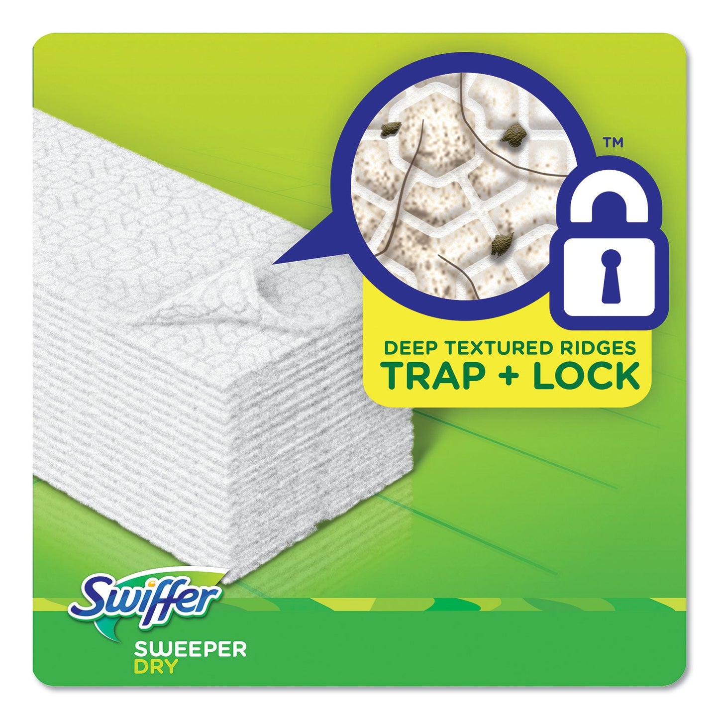 Swiffer Dry Refill Cloths, White, 10 2/5" x 8", 52 Per Box, 3/Case, 156 Cloths Total (PGC81216)