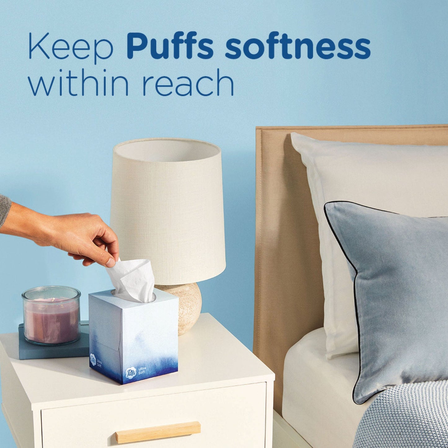 Puffs Ultra Soft Facial Tissue, 2-Ply, White, 72 Sheets/Box, 24 Boxes/Carton (PGC97788)