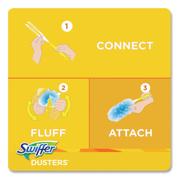 Swiffer Dusters Refill, Dust Lock Fiber, Lavender Scent, Light Blue, 18/Box (PGC99037)