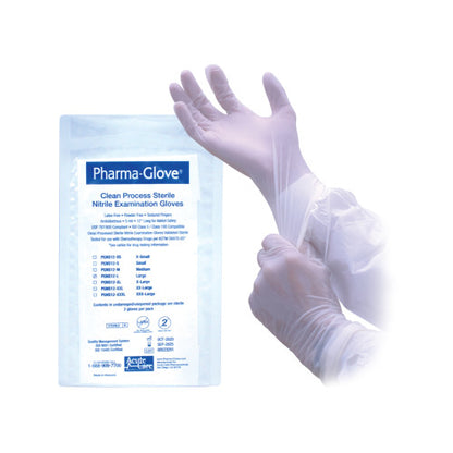 Pharma-Choice® Sterile Nitrile Gloves,12" Chemo Approved-ASTM Tested, Lrg, Case of 200 (HOSPGNS12-L)