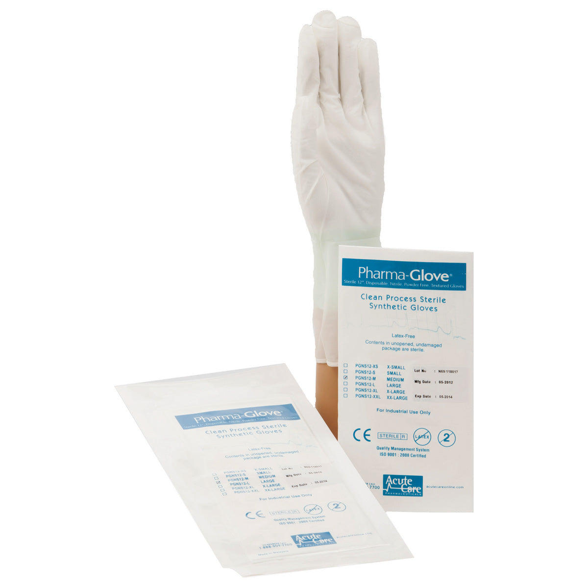 Pharma-Choice® Sterile Nitrile Gloves,12" Chemo Approved-ASTM Tested, XS, Case of 200 (HOSPGNS12-XS)