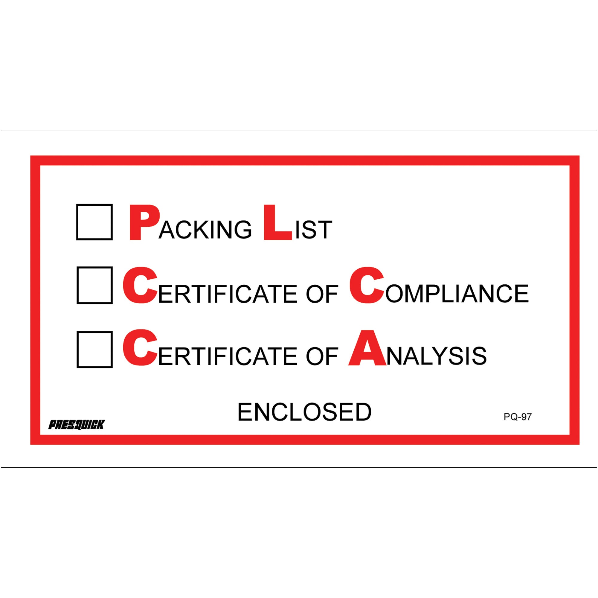 tape-logic-r-5-1-2-x-10-packing-list-cert-of-compliance-cert-of-analysis-enclosed-envelopes-pl97_1