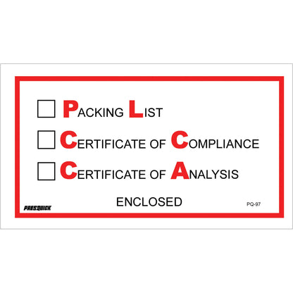 tape-logic-r-5-1-2-x-10-packing-list-cert-of-compliance-cert-of-analysis-enclosed-envelopes-pl97_1