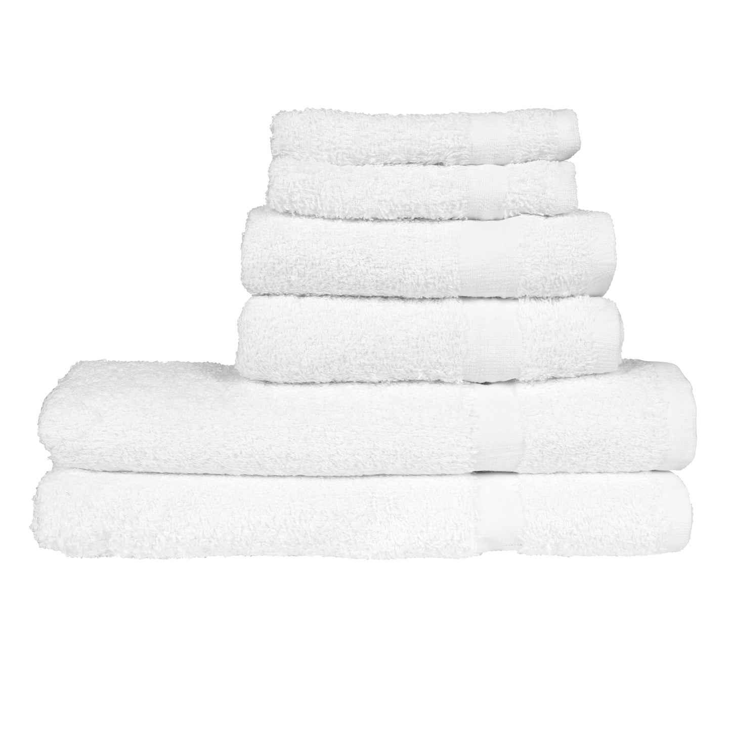 Hospeco® Plus Crescent Bath Towel 24x50 White, 120/Bale (HOSPLUS-2450-10-5)