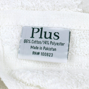 Hospeco® Plus Crescent Bath Towel 24x48 White, 120/Bale (HOSPLUS-2448-8)