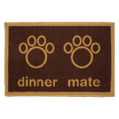 Arkwright Home Pet Food Bowl Mat 16x24 Dinner (P-PM-16X24-DINNER)