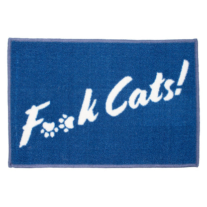 Arkwright Home Lost Marbles Pet Mat 16x24 FCats Blue (P-PM-16X24-FCATS-BL)