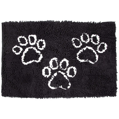 Arkwright Home Perro & Gato Pet Mat 20x31 Paw Print Black (PNP-PM20X31-BLK)