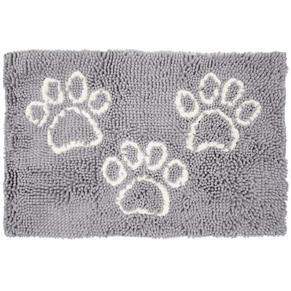 Arkwright Home Perro & Gato Pet Mat 26x35 Paw Print Grey (PNP-PM26X35-GRY)