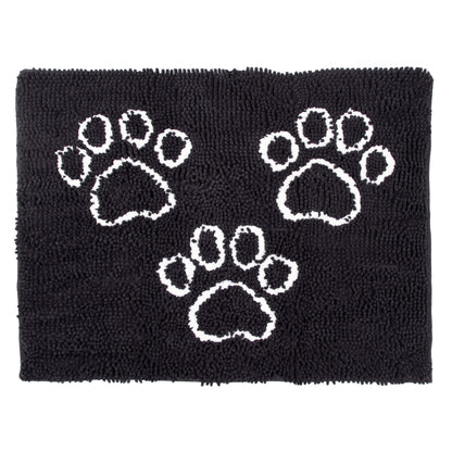 Arkwright Home Perro & Gato Pet Mat 26x35 Paw Print Black (PNP-PM26X35-BLK)