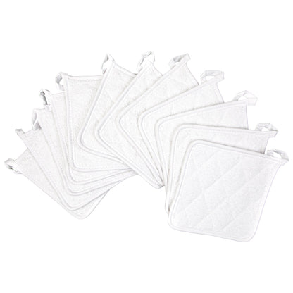Hospeco® Cooks Linen Pot Holder 7x7 White, 12/Pack (HOSPOT-WHITE)