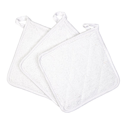 Hospeco® Cooks Linen Pot Holder 7x7 White, 12/Pack (HOSPOT-WHITE)