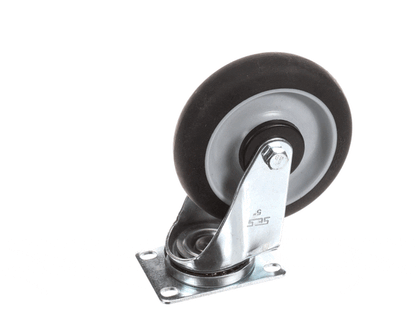 Piper Products Cstr-5Ppd 5" Caster Plate Swivel Black Donut Whee (PPRPCSTR-5PPD)