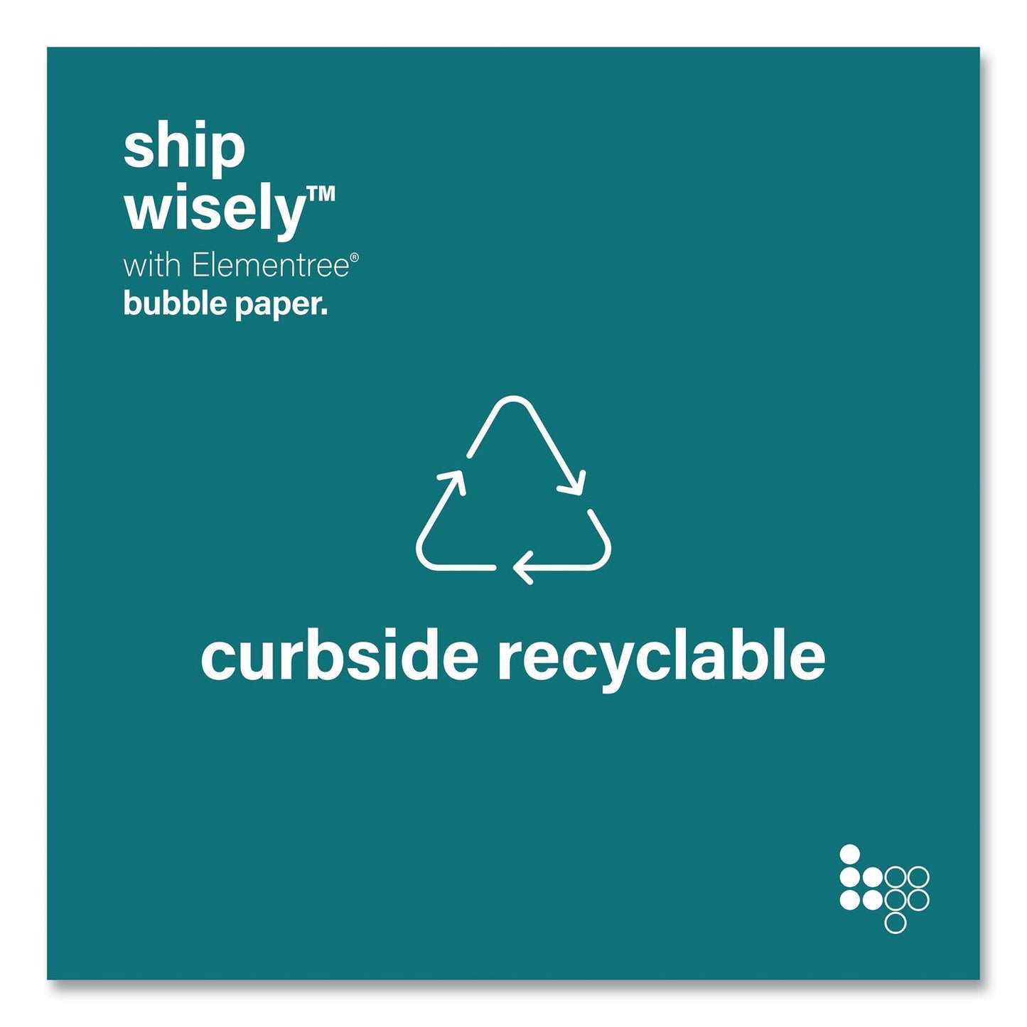 Elementree Bubble Paper, 12" x 250 ft, Perforated Every 12", Kraft, 250 Sheets/Carton (PRB01913)