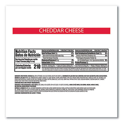 Pringles Grab & Go Cheddar Cheese Crisps, 1.4 oz Can, 12 Carton (PRG84556)