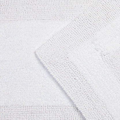 Arkwright Home® Provence Bath Rug 17x24 Border Design White (PROV1724-WH)