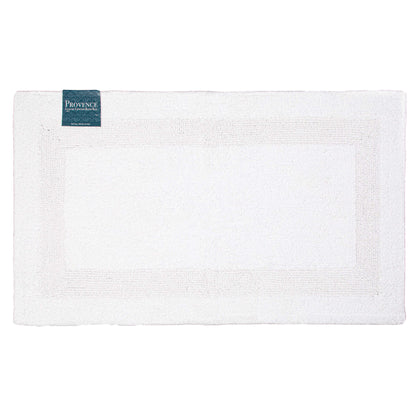 Arkwright Home® Provence Bath Rug 17x24 Border Design White (PROV1724-WH)