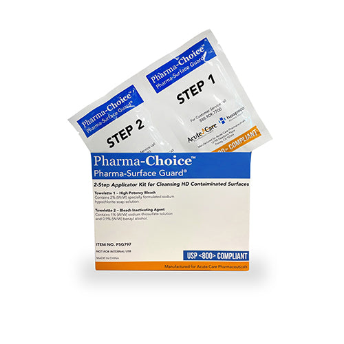 Pharma-Choice® Pharma-Surface Guard Chemo Spill Wipe Neutralizing Wipe, 15/Box (PSG797)