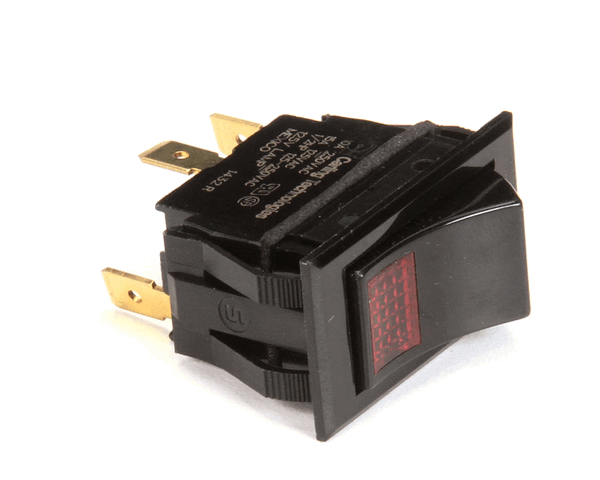 Pitco 60046201 Switch,Rocker Spst (1-0) 125V Red Lt (PT60046201)