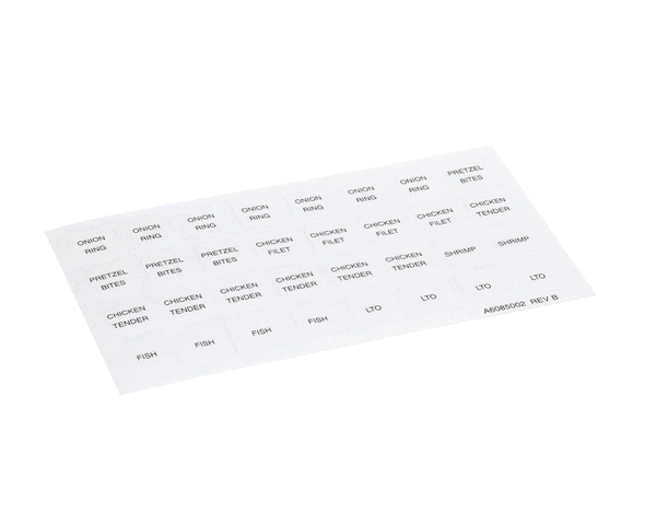 Pitco A6085002 Label,Culvers Rh (PTA6085002)
