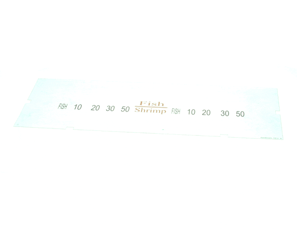 Pitco A6085505 Label,Ovrelay Hooters Fish/Shrimp (PTA6085505)